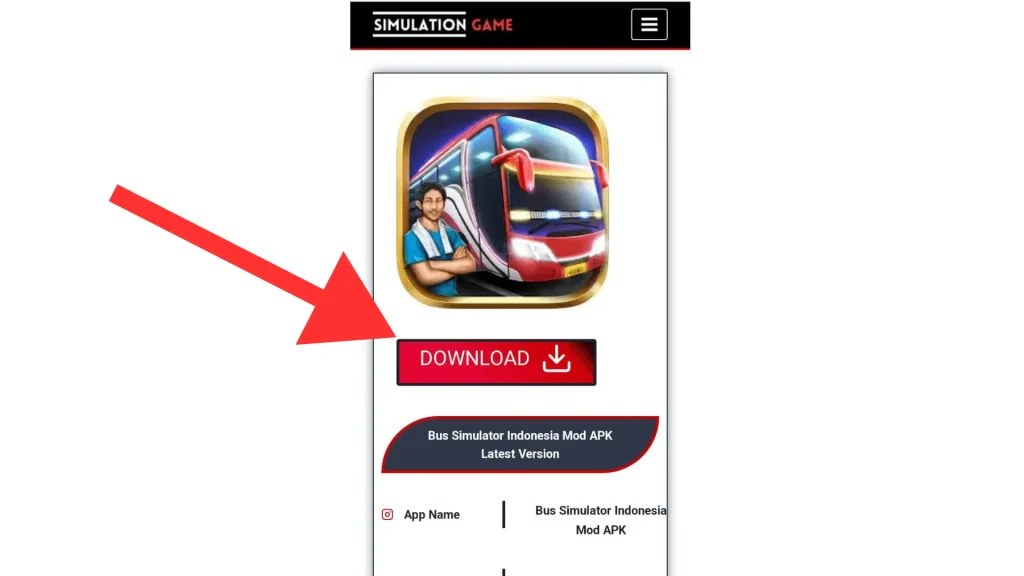 step 2 for downloading bus simulator indonesia mod apk