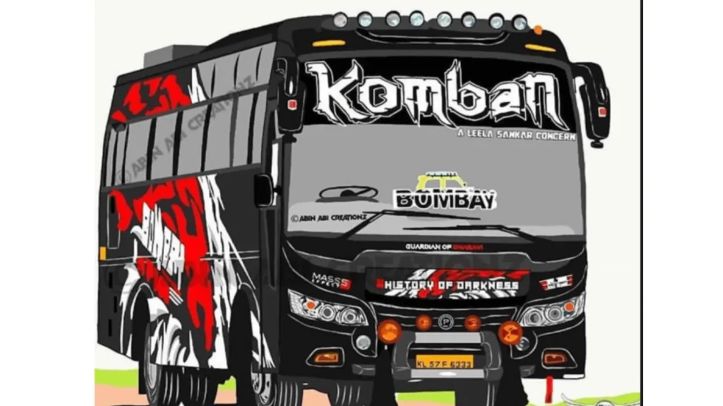 Komban Bus Livery Download (front view)